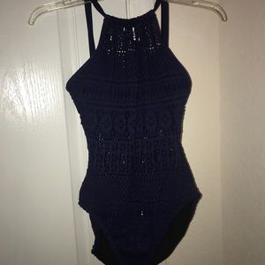 One piece bathing suit.